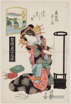  eisen - Miya yashio der giya 1823 Keisai Eisen Ukiyoye